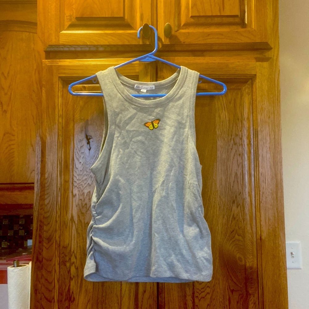 Gray butterfly tank
